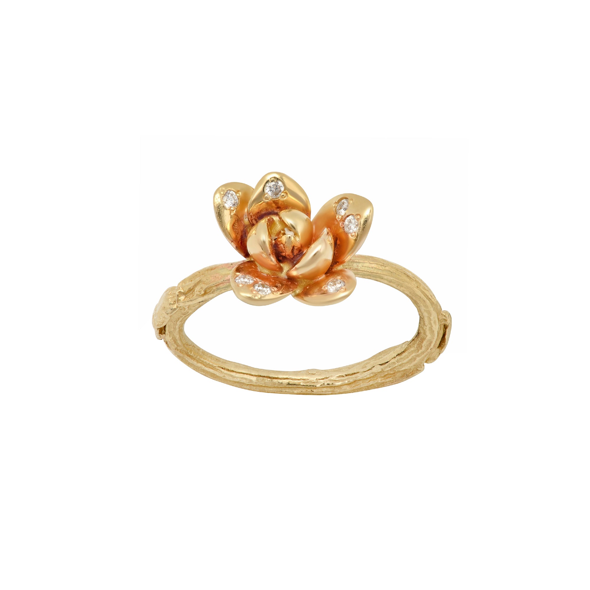 Diamond Blossom Ring
