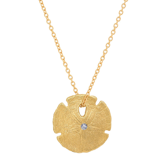 Diamond Small Sand Dollar Necklace