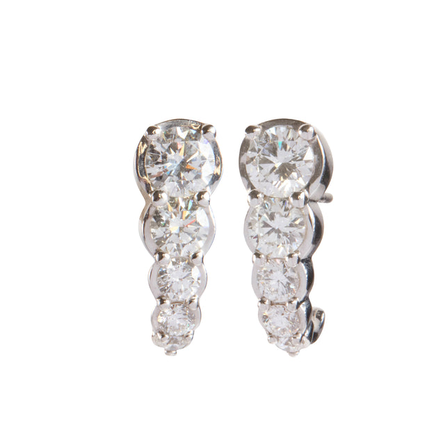 Diamond Curled Earrings