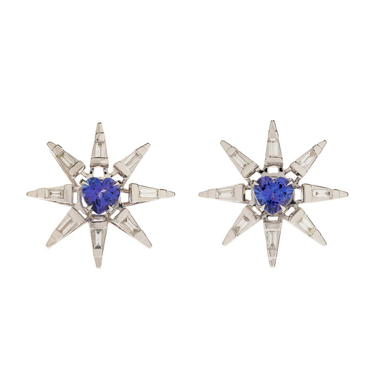 Tanzanite Pulsar Earrings - Main Img