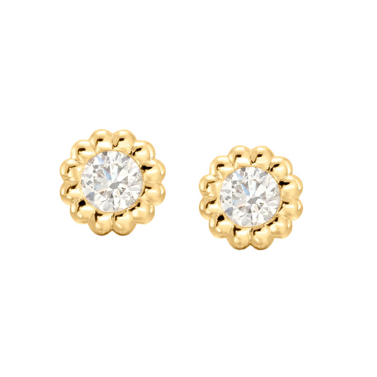 Round Diamond Reverie Stud Earrings - Main Img