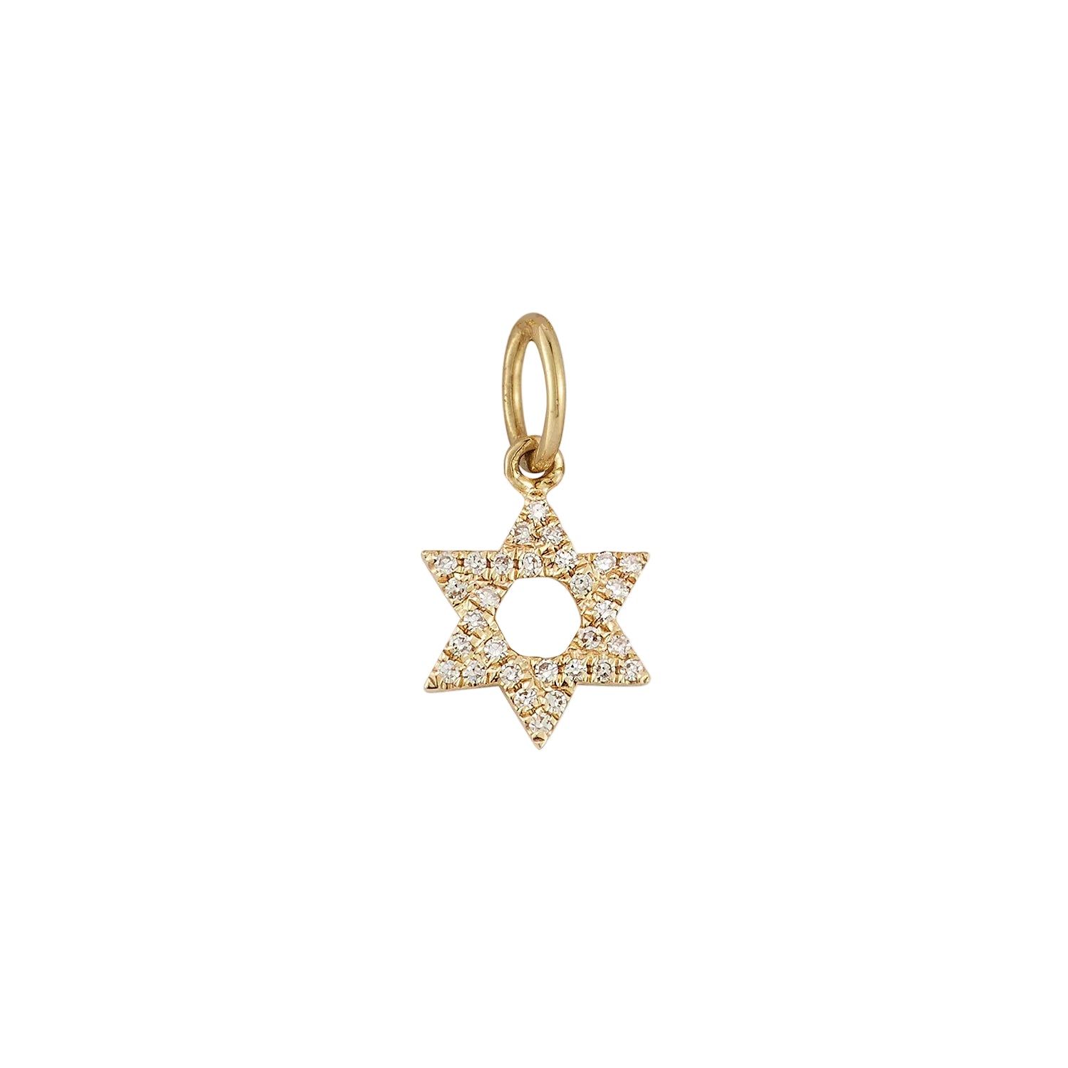Star of David Diamond Charm