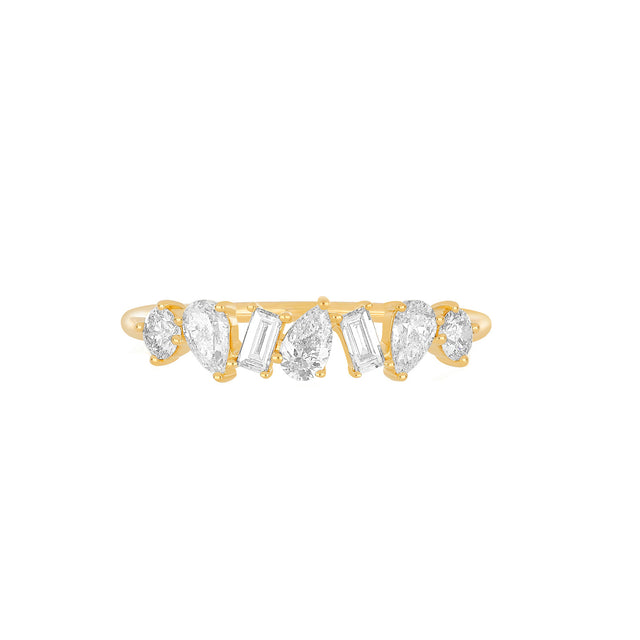 EF Collection Jumbo Multifaceted Diamond Ring - Rings - Broken English Jewelry