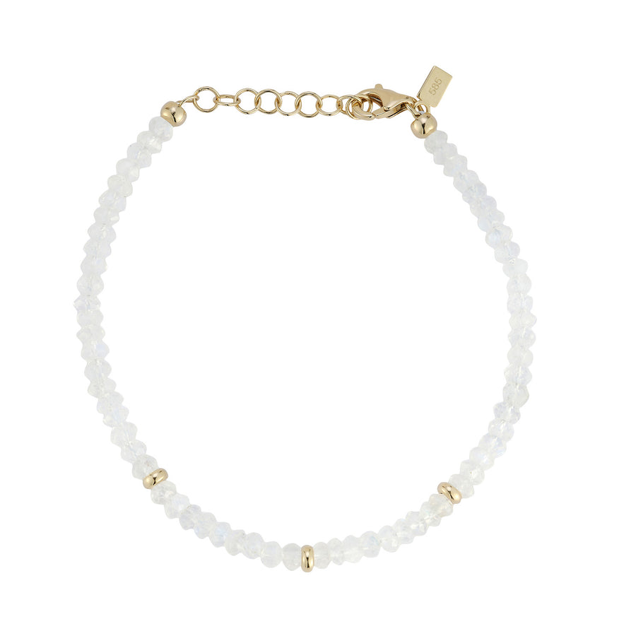 EF Collection Moonstone Birthstone Bead Bracelet - Bracelets - Broken English Jewelry