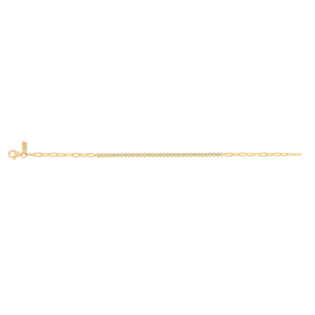 EF Collection Segment Mini Link Bracelet - Bracelets - Broken English Jewelry front view