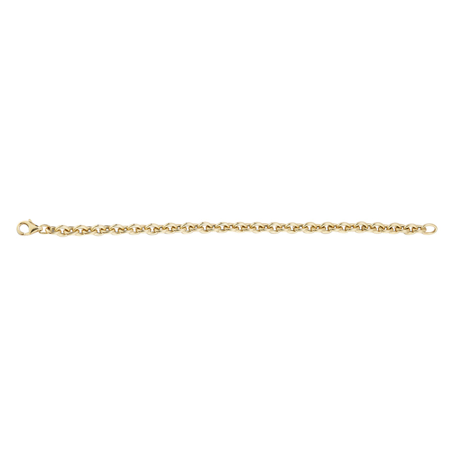 EF Collection Sienna Chain Bracelet - Bracelets - Broken English Jewelry top view, open
