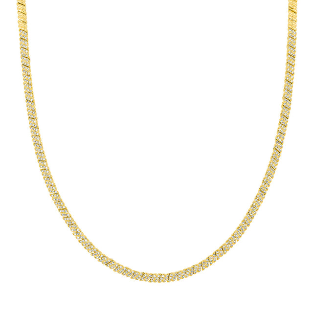 EF Collection Twist Eternity Necklace - Necklaces - Broken English Jewelry front view