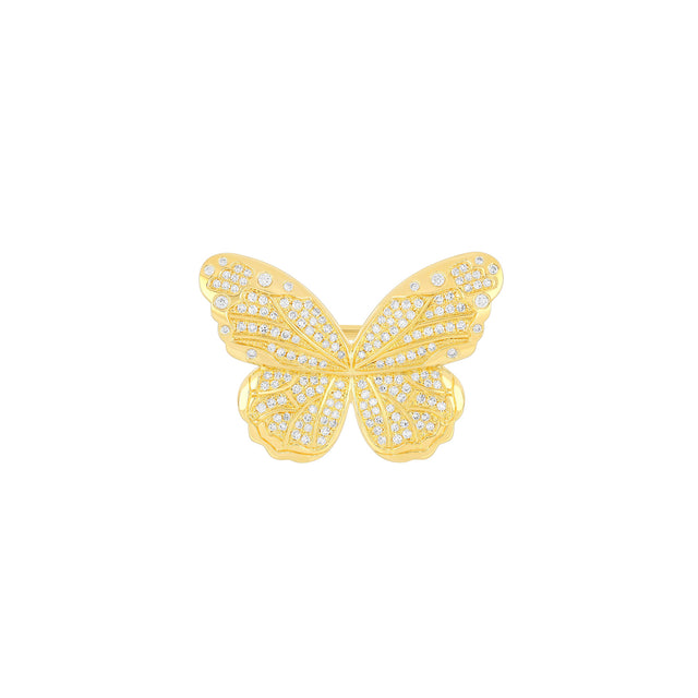 EF Collection Pavé Diamond Jumbo Butterfly Ring - Rings