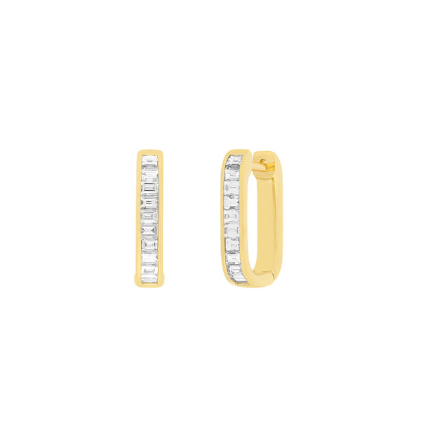EF Collection Jumbo Lola Hoop Earrings- Yellow Gold - Earrings - Broken English Jewelry