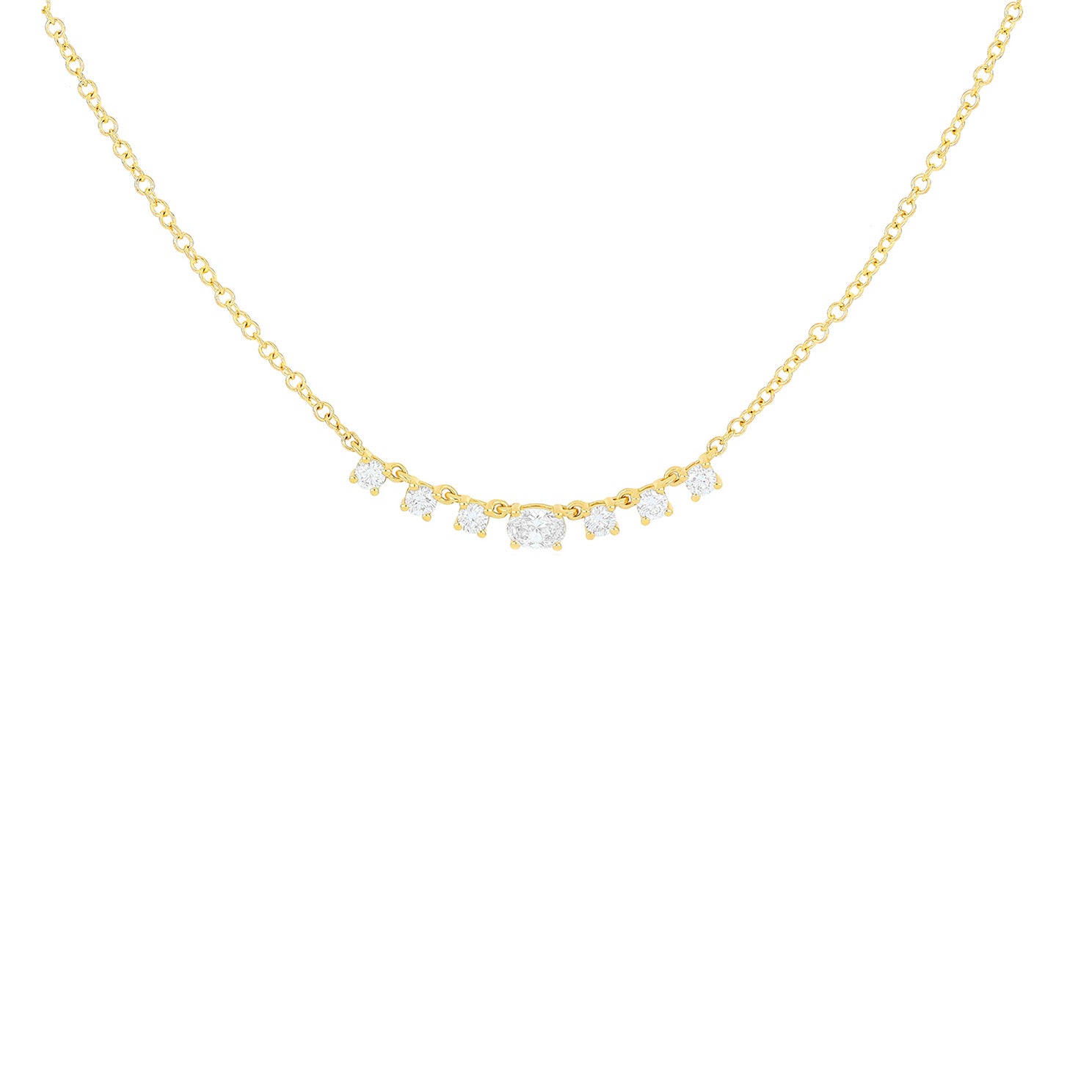 EF Collection Diamond Carrie Necklace - Necklaces - Broken English Jewelry