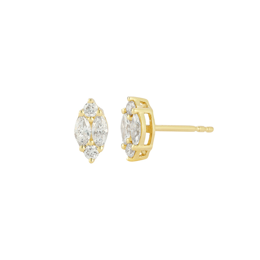 Illusion Marquise Stud Earrings