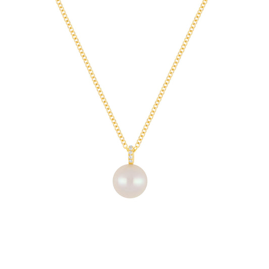 Pearl Ball Drop Necklace - Main Img