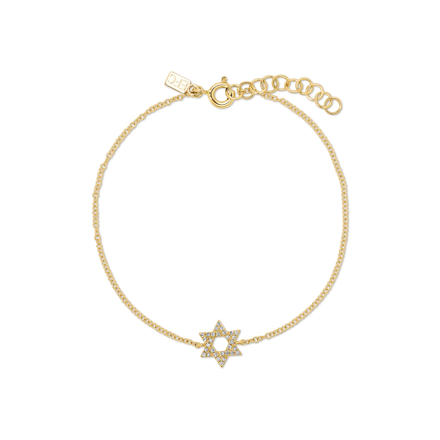 Star of David Diamond Bracelet