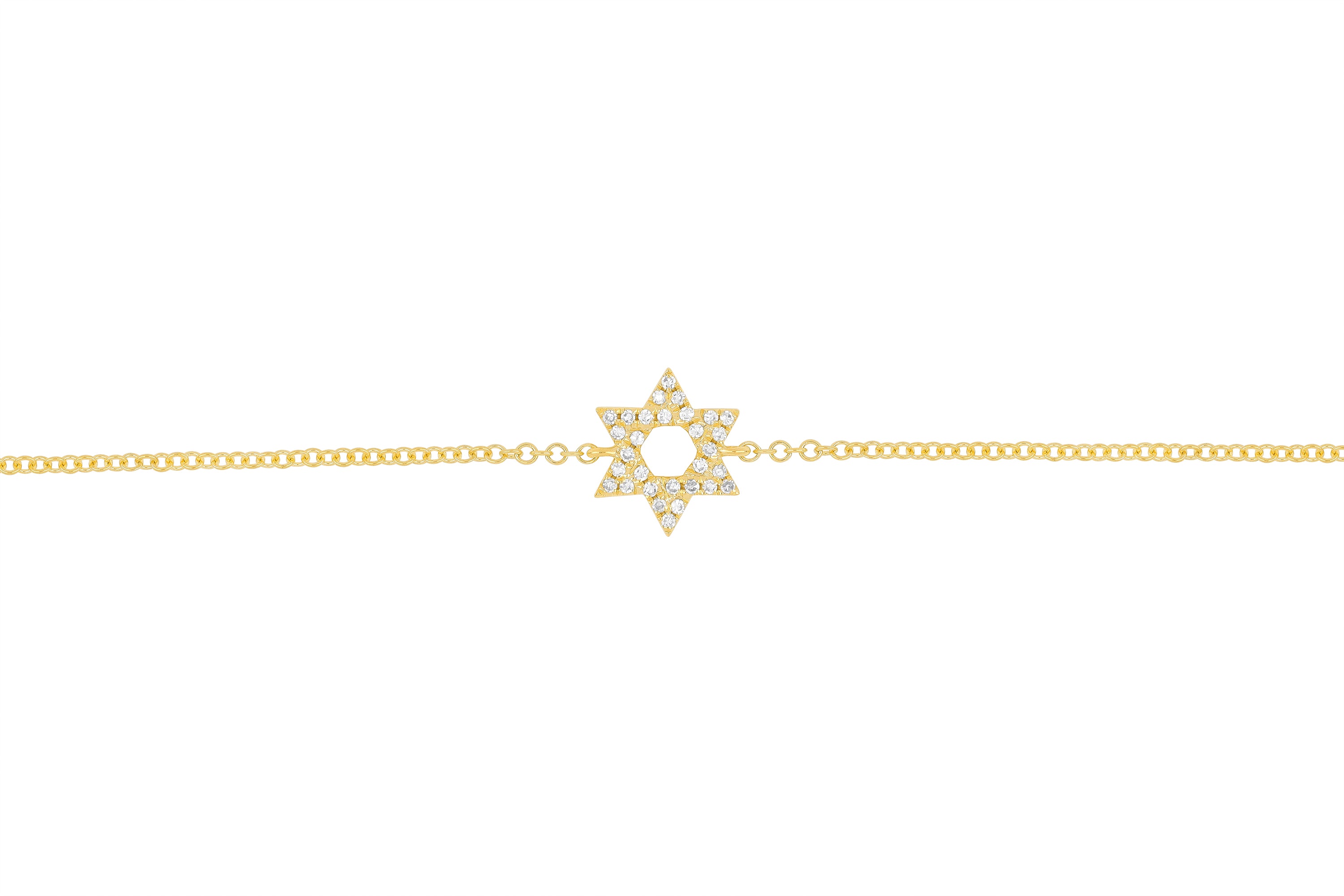 Star of David Diamond Bracelet