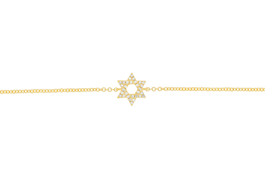 Star of David Diamond Bracelet