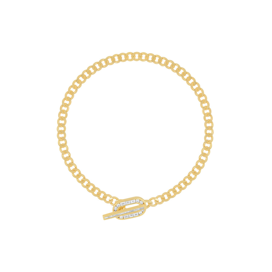 EF Collection Toggle Curb Chain Bracelet - Bracelets - Broken English Jewelry