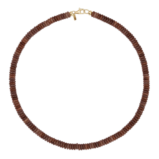 EF Collection - Plum Aventurine Rondelle Bead Necklace