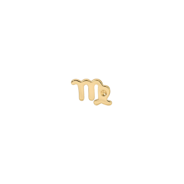 Mini Virgo Zodiac Stud Earring