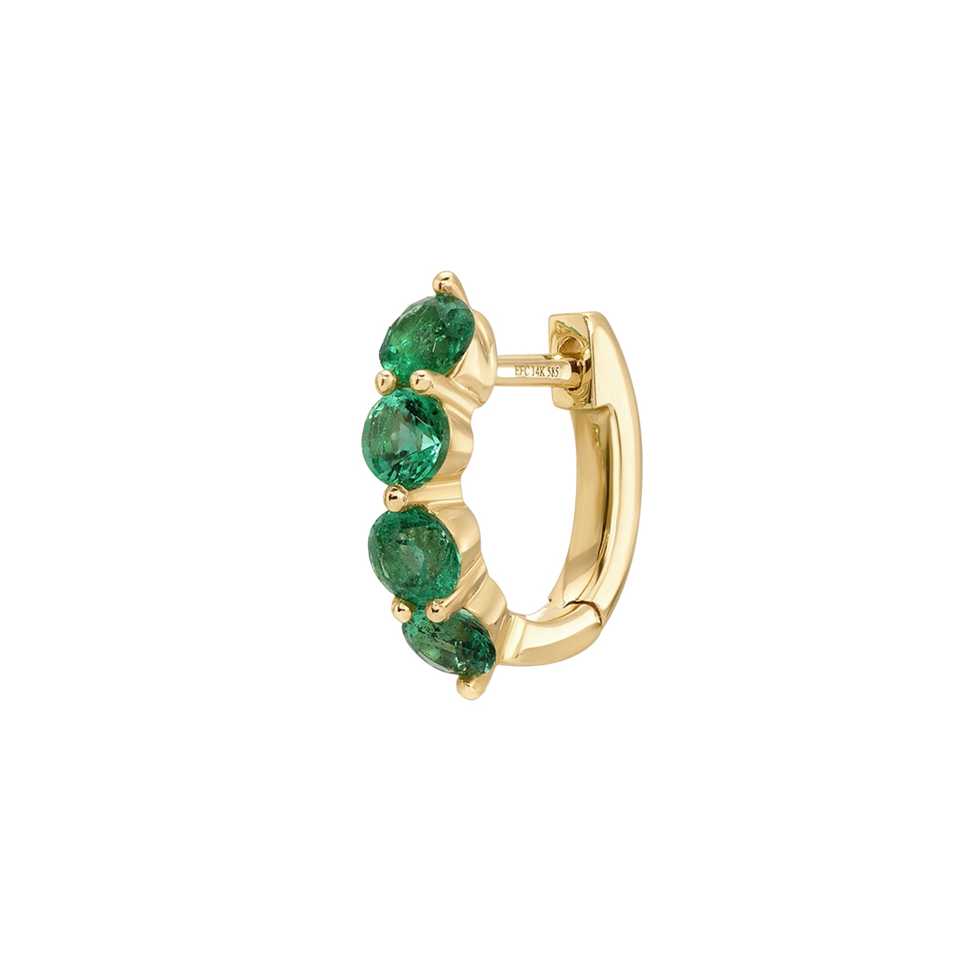 Jumbo Prong Set Mini Huggie Earring