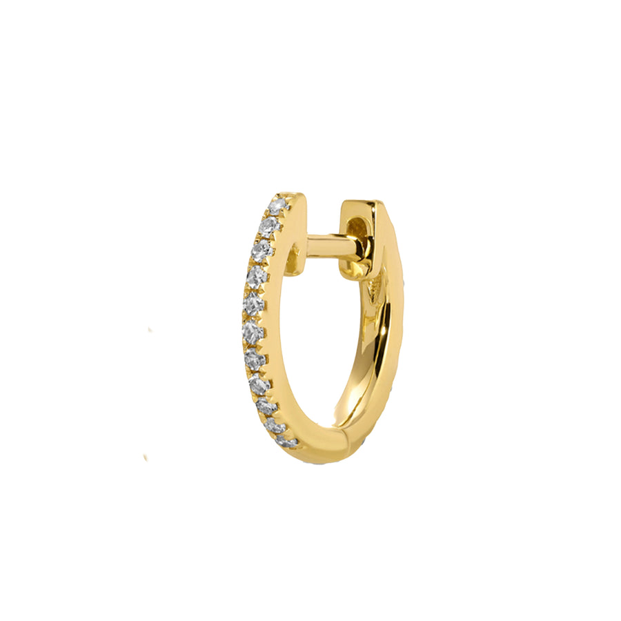 Diamond & Emerald Reversible Huggie Earring
