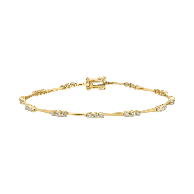 Crown Set Eternity Bracelet