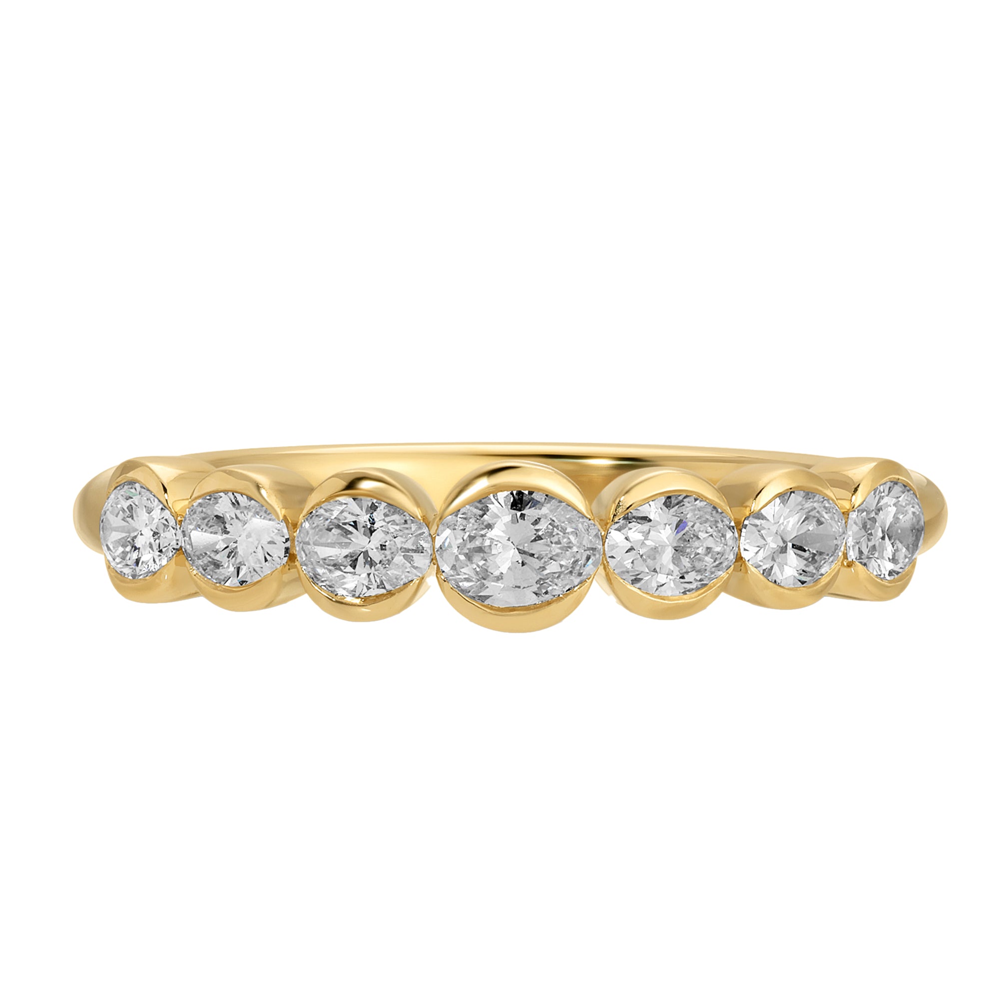 Bezel Oval Diamond Ring