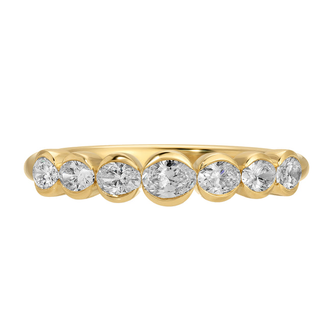 Bezel Oval Diamond Ring