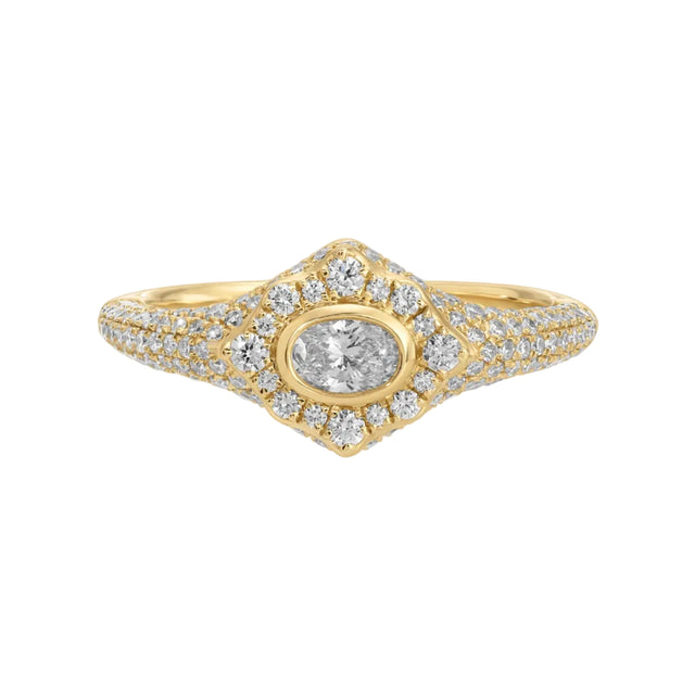 Oval Daphne Signet Ring