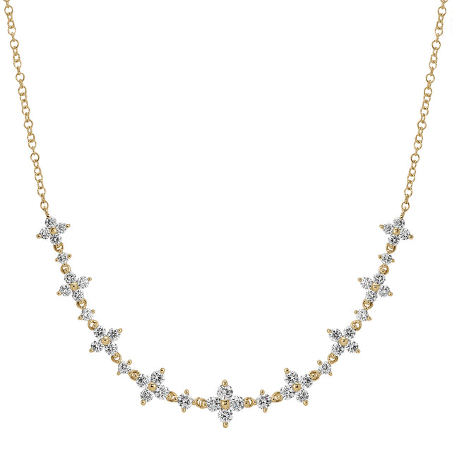 Diamond Fleur Necklace