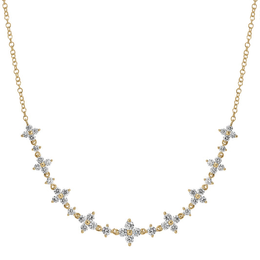 Diamond Fleur Necklace - Main Img