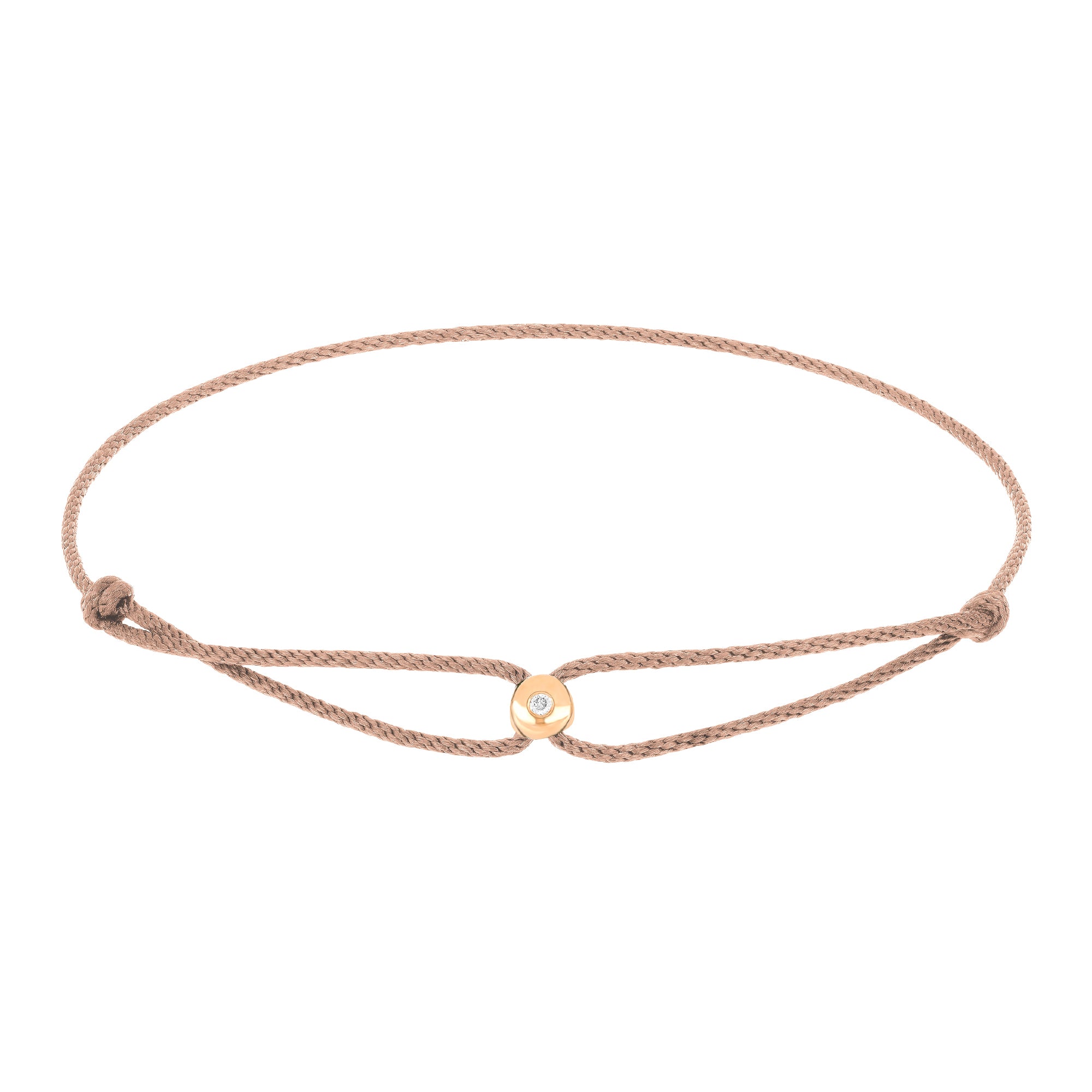 Diamond Mauve Cord Bracelet 