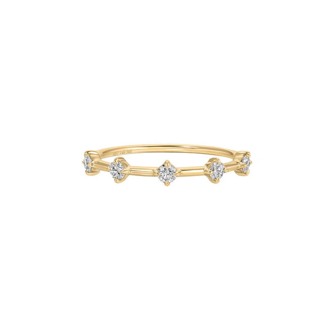 Diamond Compass Stack Ring