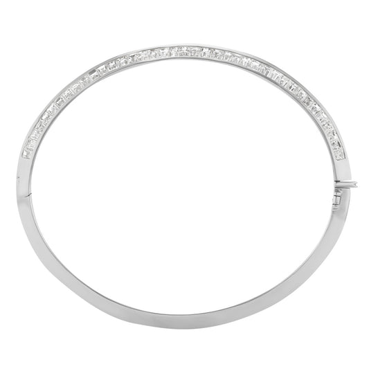 Diamond Knife Edge Bangle (WG)