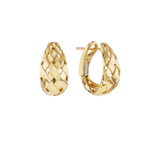 Large Woven Hoops - Main Img
