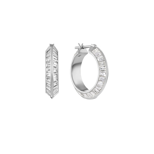 Large Knife Edge Hoops - Main Img