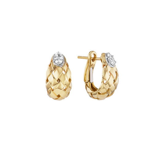 Medium Oval Woven Hoops - Main Img