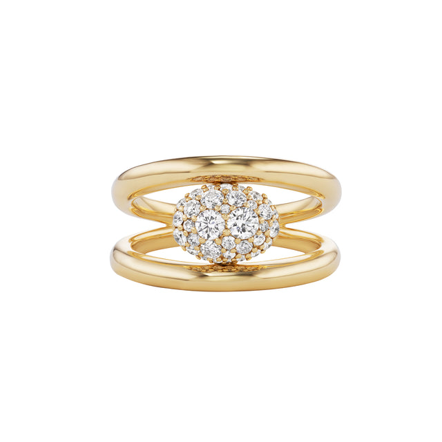 Pave Diamond Eggie Ring
