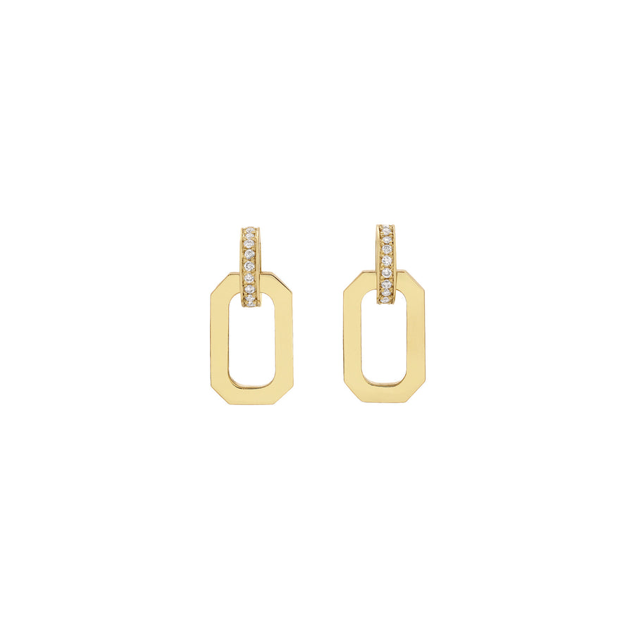 Nancy Newberg Link Drop Earrings - Earrings - Broken English Jewelry front view