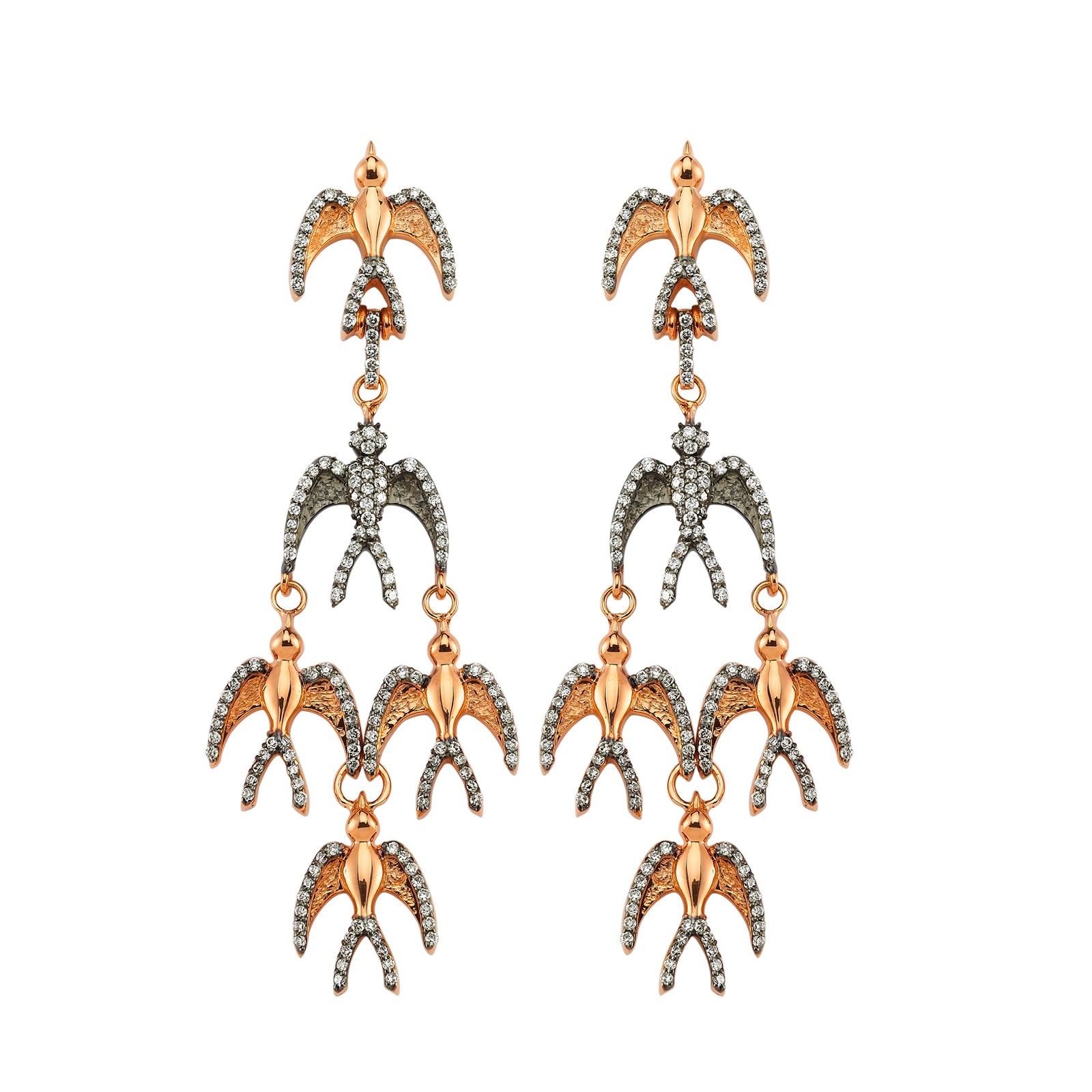 Swallow Chandelier Earrings