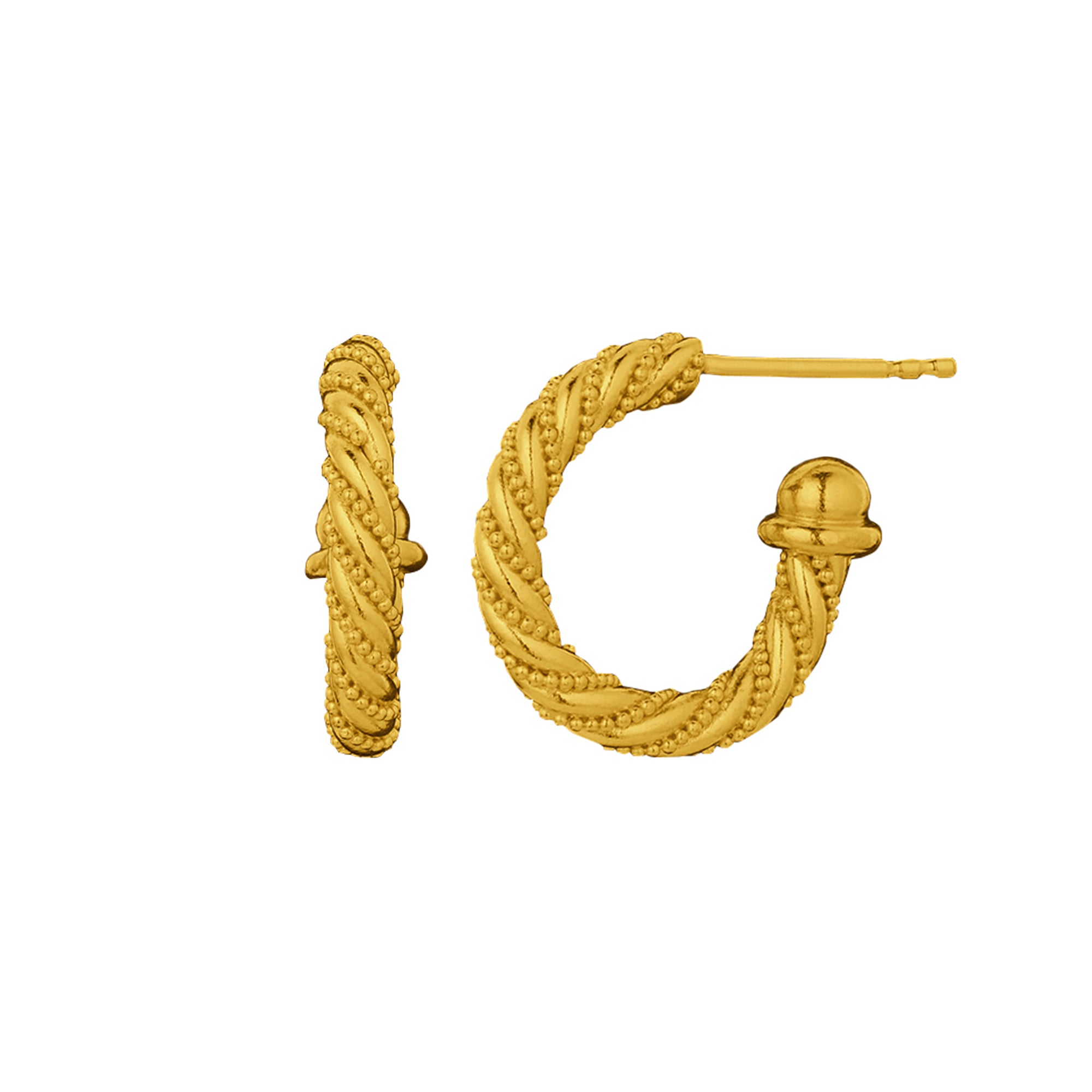 Viking Twist Mini Hoop Earrings