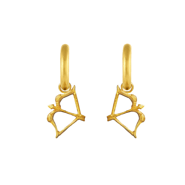 Sagittarius Hoop Earrings
