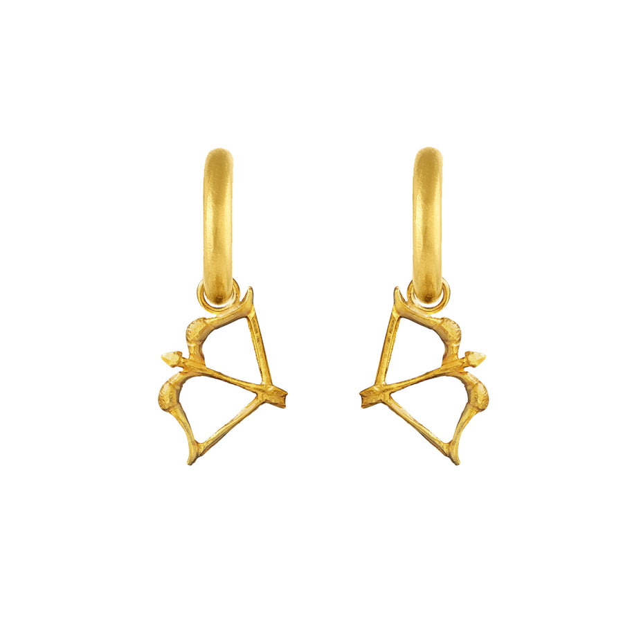 Sagittarius Hoop Earrings