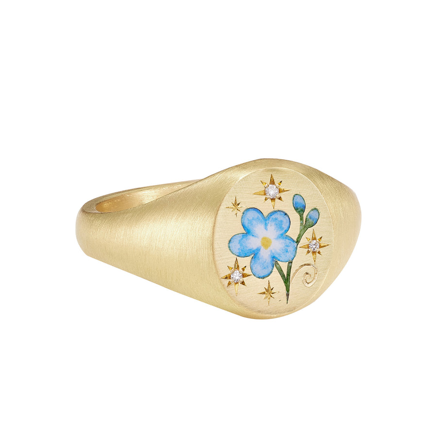 Cece Forget Me Not Ring - Rings - Broken English Jewelry front angled view