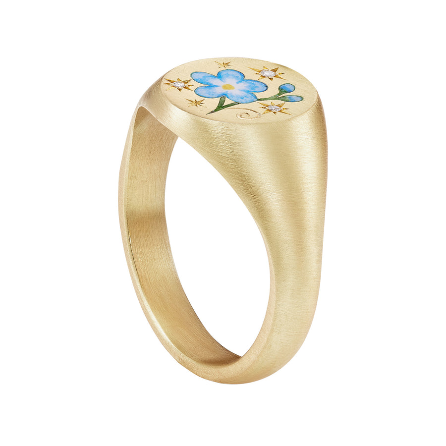 Cece Forget Me Not Ring - Rings - Broken English Jewelry side view