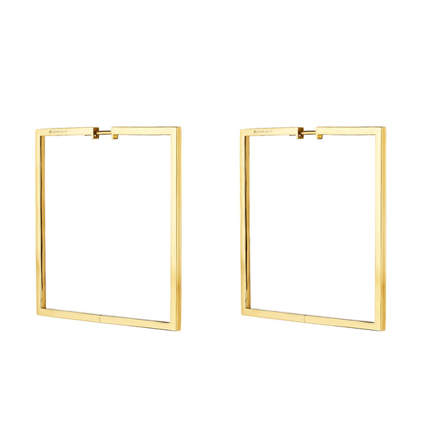 Cadar Large Foundation Hoop Earrings front view