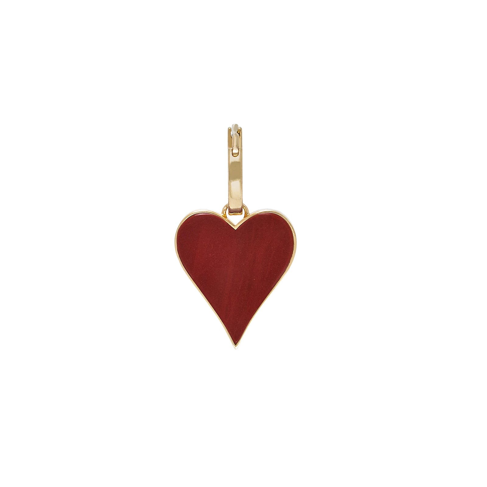 Prasi Friburgo Heart Earclip, front view