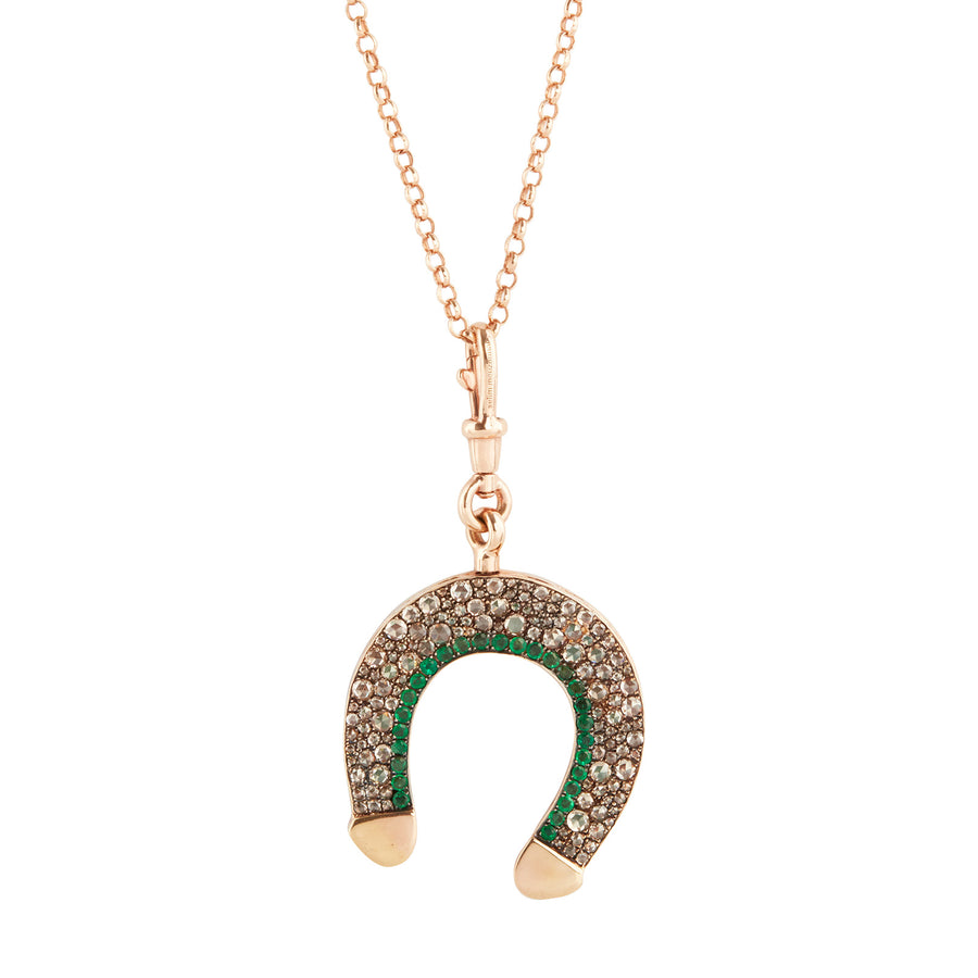 Selim Mouzannar Horseshoe Pendant Necklace - Charms & Pendants - Broken English Jewelry front view