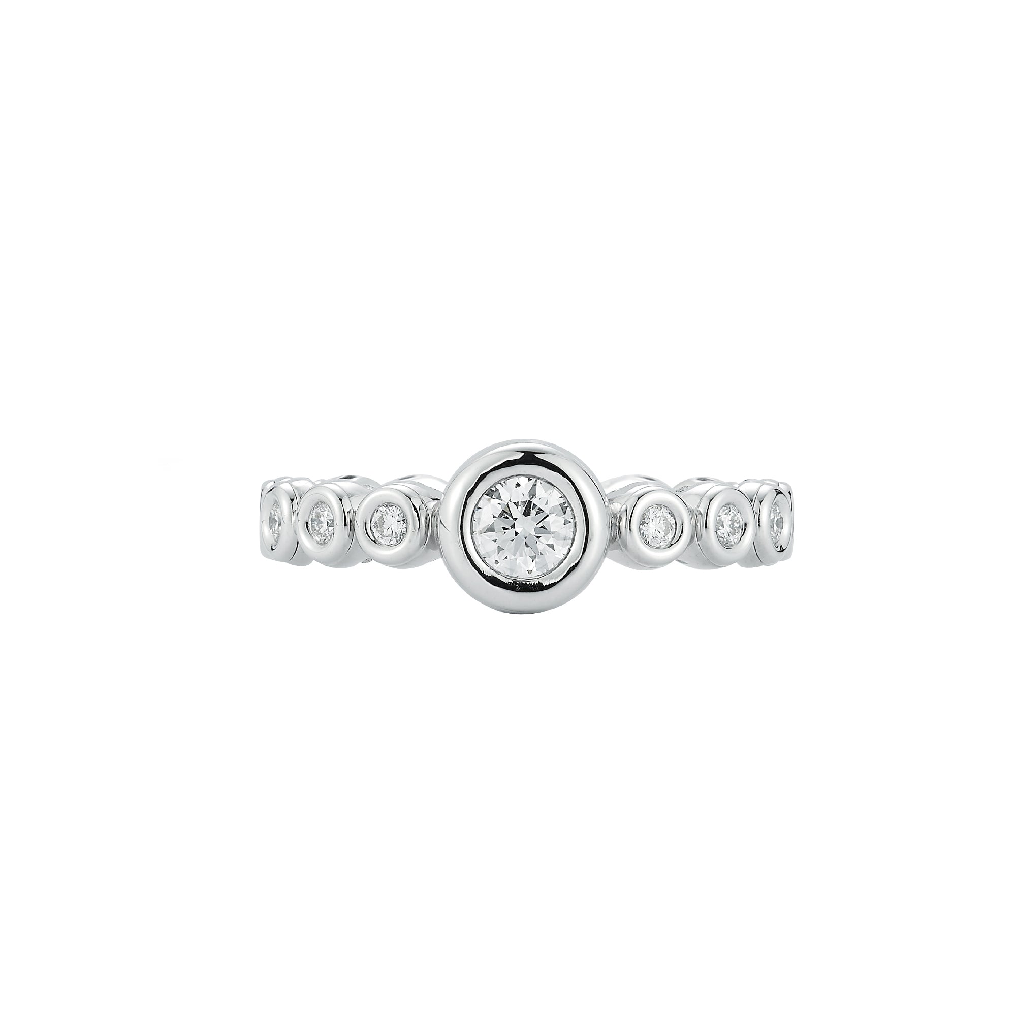 Diamond Extensible Bezel Solitaire Ring
