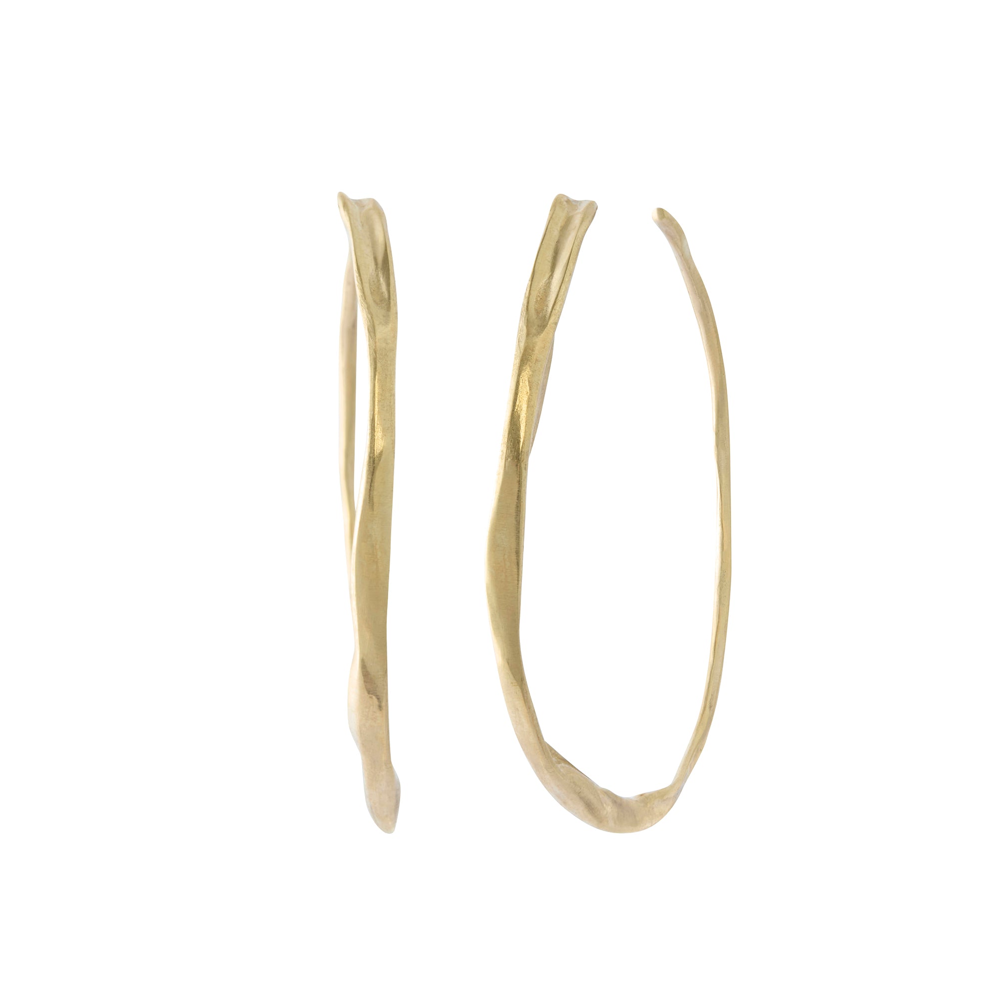 Large Sinew Hoops - Bronze