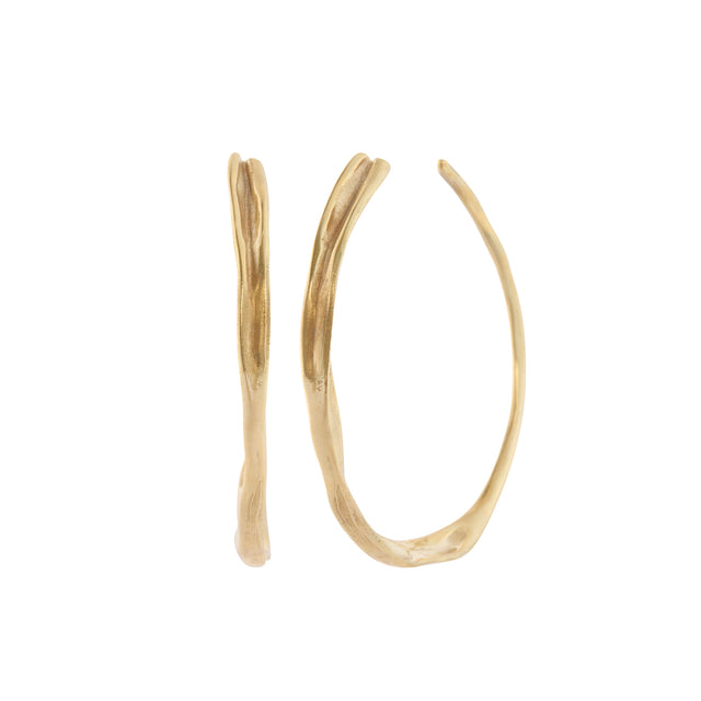 Ariana Boussard Reifel - Bronze Small Sinew Hoop Earrings